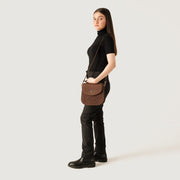 
The Sandra Vintage Jasnobrązowy Leather Saddle Bag – alternate product view 9