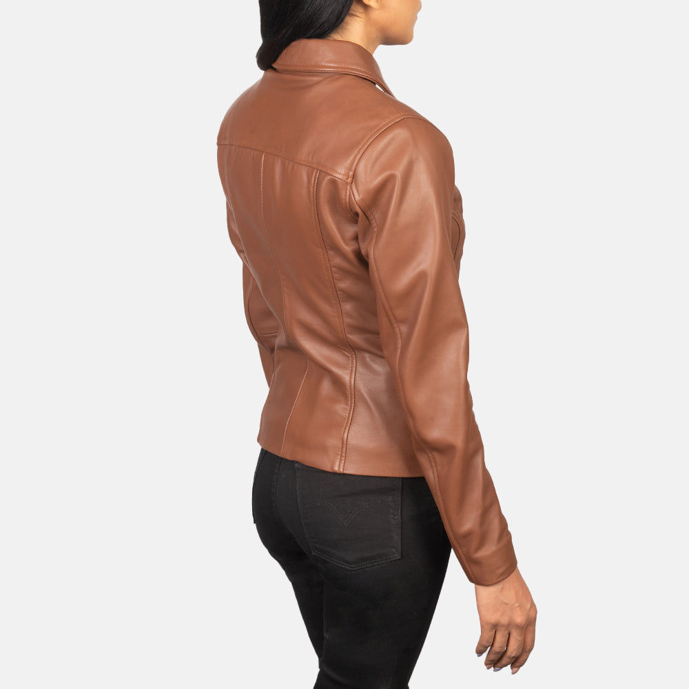 Tomachi Red Kurtka Skórzana Damska – alternate product view 5