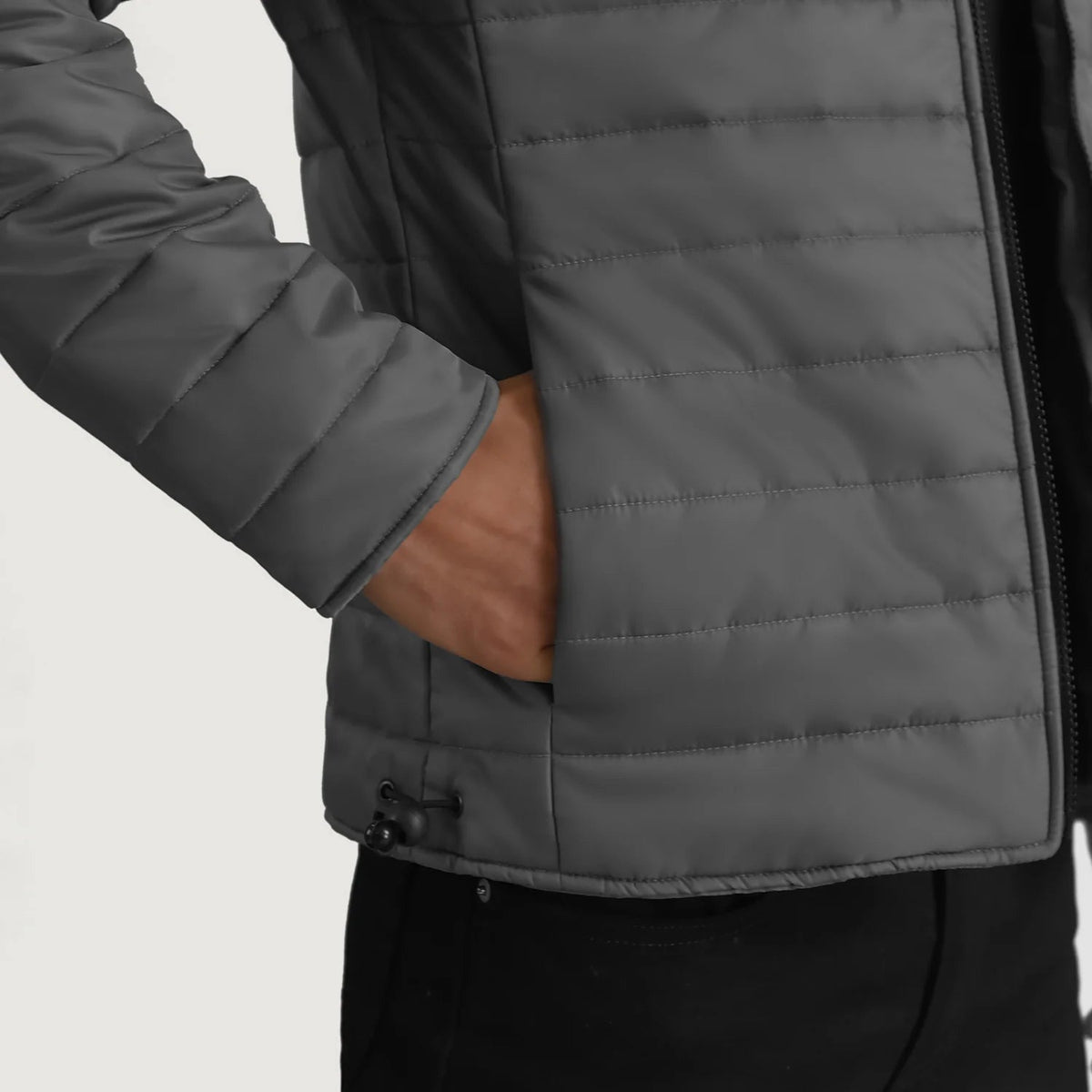 Interior View Showing Quilted Viscose Lining &amp; Dual Inside Utility Storage Pockets