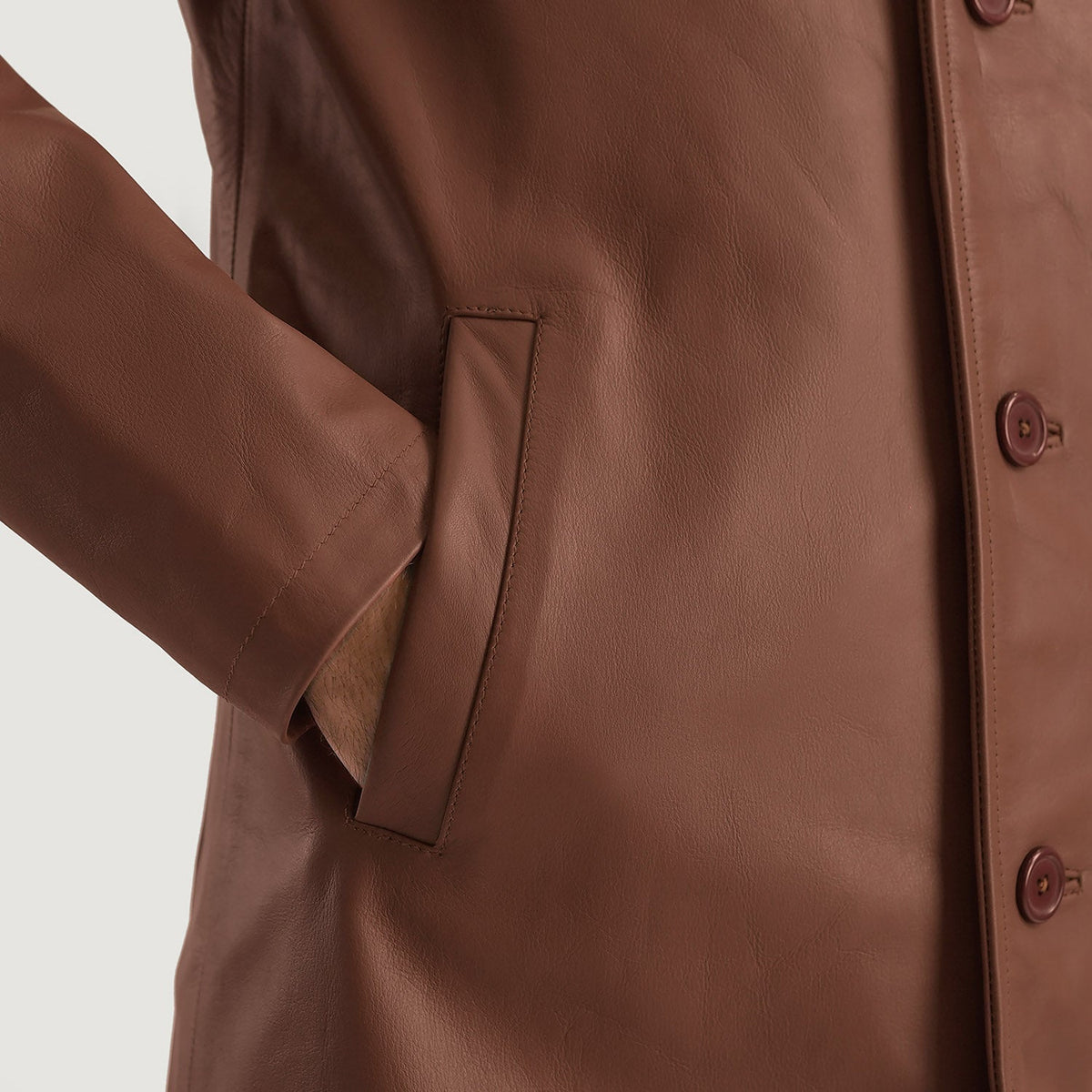 Interior View Showing Quilted Polyester Lining &amp; Dual Inside Utility Storage Pockets