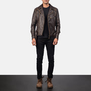 Vincent Czarna Skórzana Ramoneska Męska – alternate product view 4