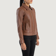 Vixen Classic Collar Kurtka Skórzana Damska – alternate product view 2