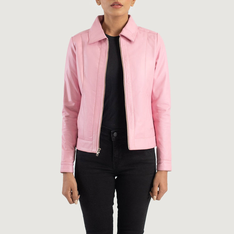 Vixen Classic Collar Kurtka Skórzana Damska
