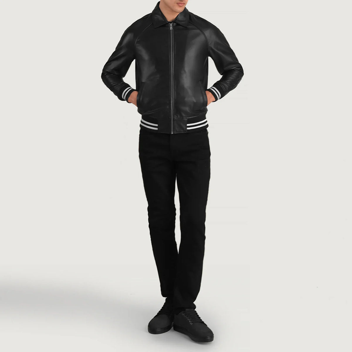 Walton Varsity Kurtka Skórzana Męska – alternate product view 3