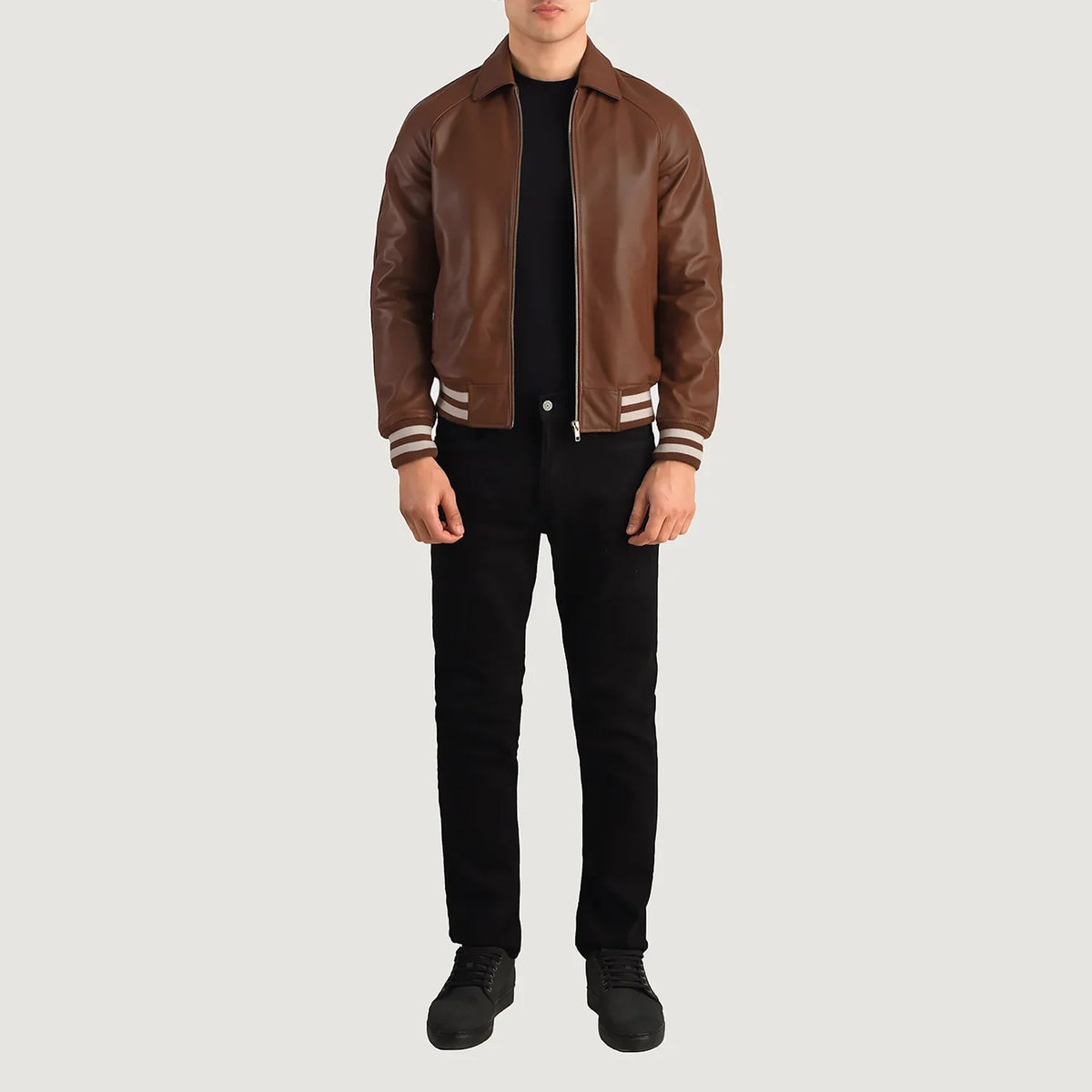 Walton Varsity Kurtka Skórzana Męska – alternate product view 2