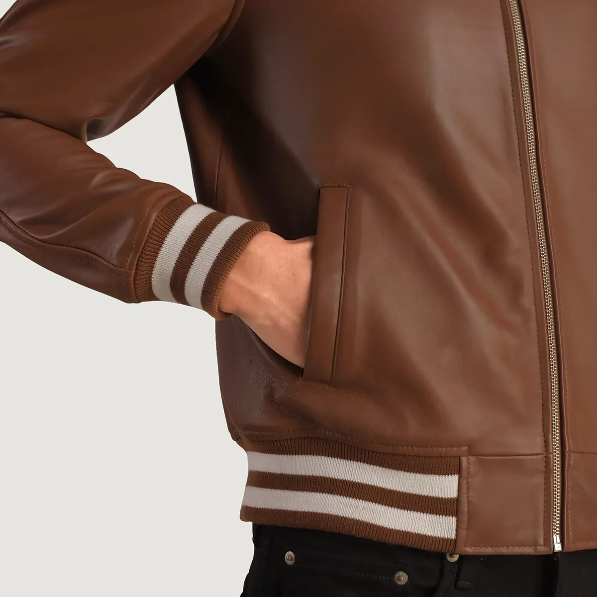 Walton Varsity Kurtka Skórzana Męska – alternate product view 6