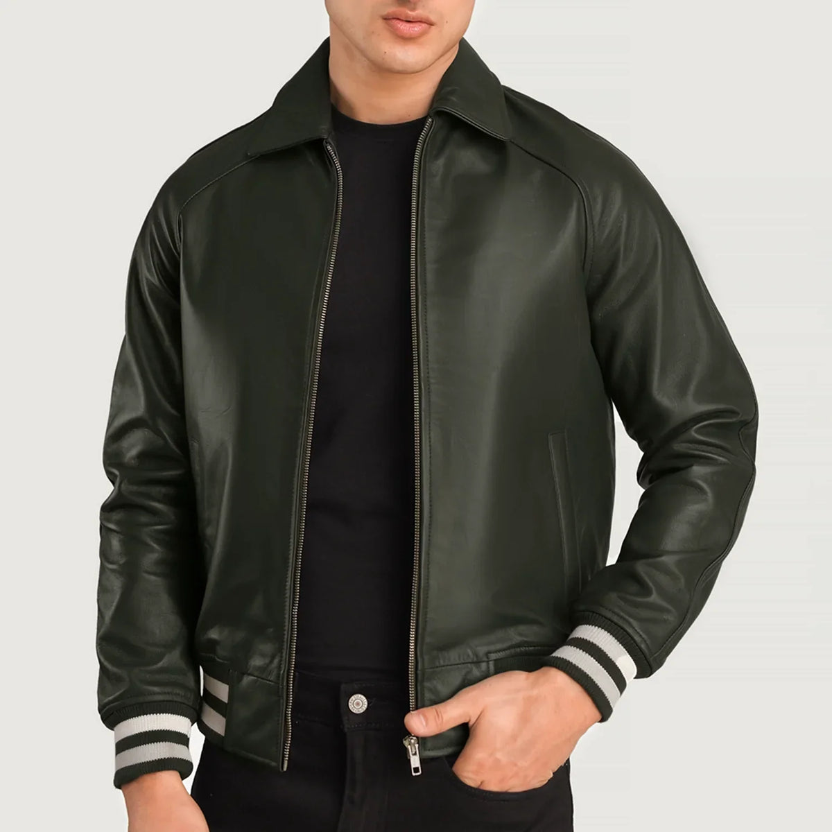 Walton Varsity Kurtka Skórzana Męska – alternate product view 3