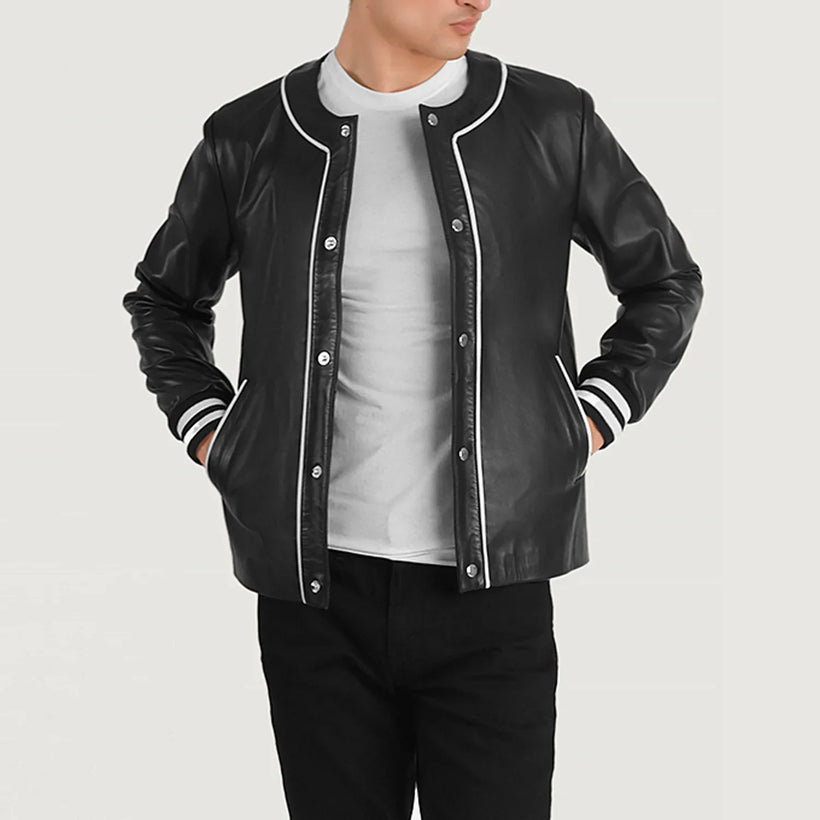 Willis Varsity Kurtka Skórzana Męska