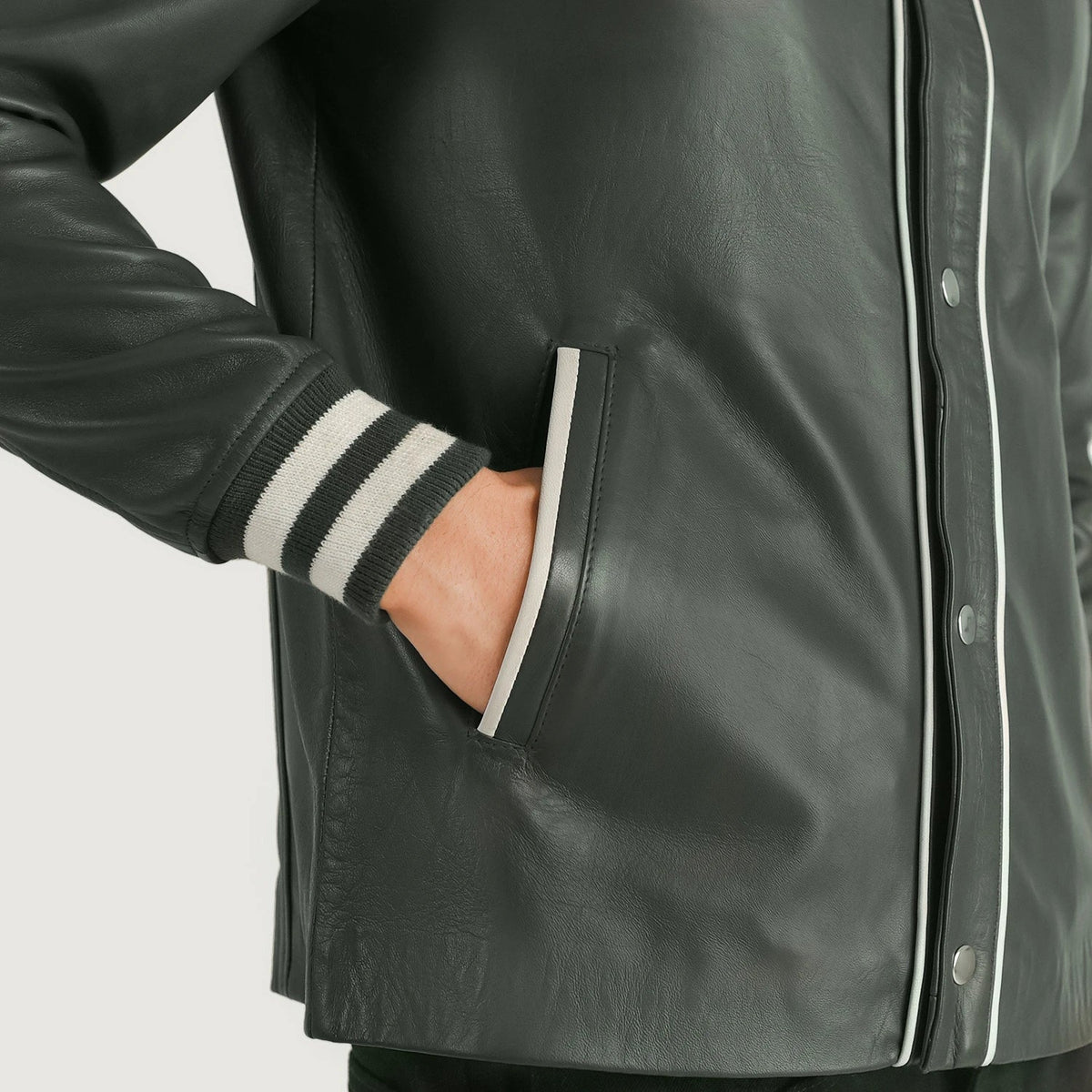 Willis Varsity Kurtka Skórzana Męska – alternate product view 6