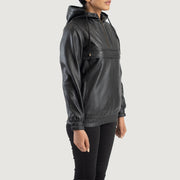 Zest Hooded Pullover Kurtka Skórzana Damska – alternate product view 2