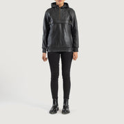 Zest Hooded Pullover Kurtka Skórzana Damska – alternate product view 3