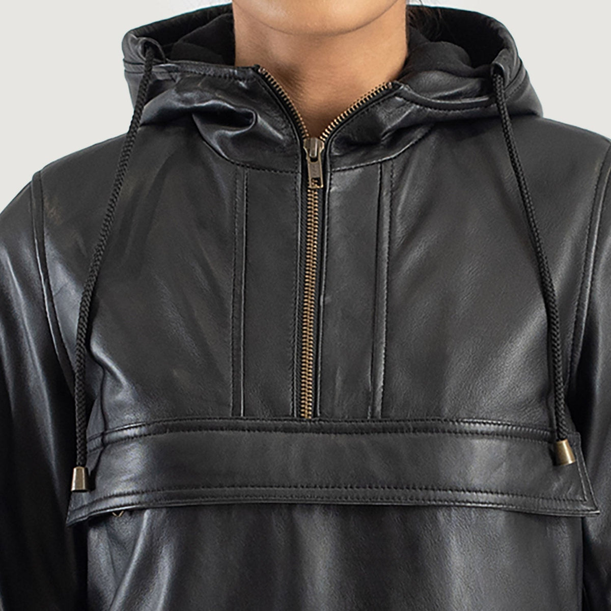 Zest Hooded Pullover Kurtka Skórzana Damska – alternate product view 6