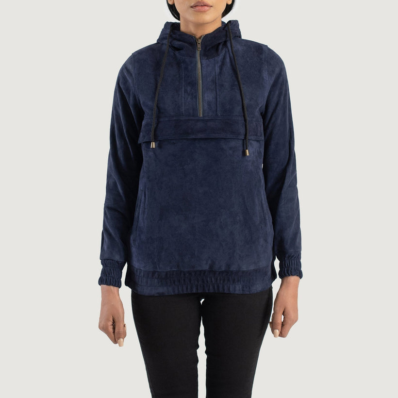 Zest Hooded Pullover Kurtka Skórzana Damska