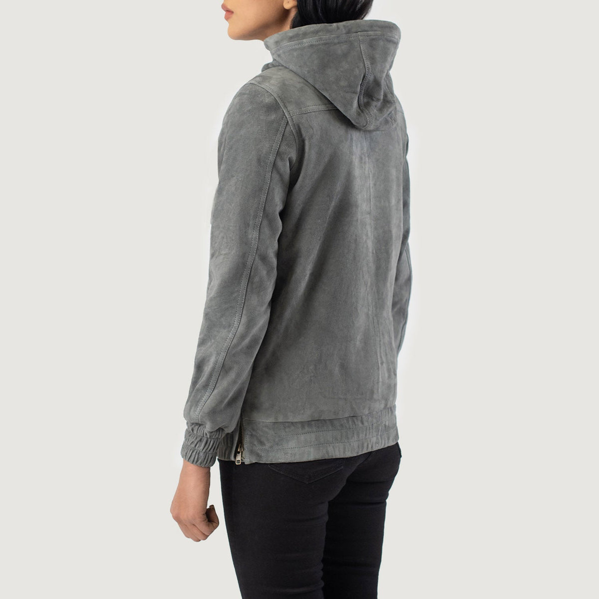 Zest Hooded Pullover Kurtka Skórzana Damska – alternate product view 5